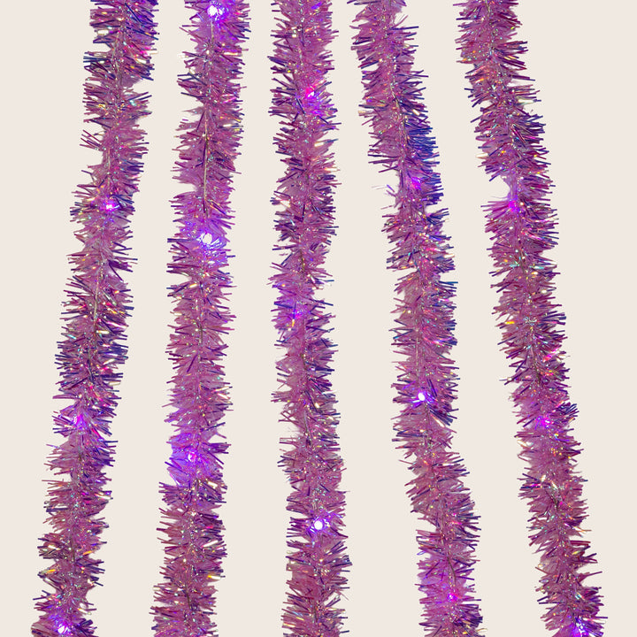 Image for 6.5' Purple Iridescent Tinsel