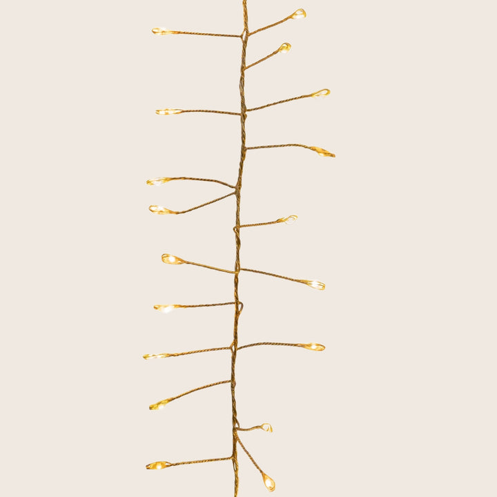 Image for 7.87'  Fairy Twinkle Lights on Gold Wire Garland