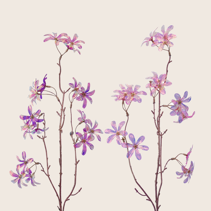 Image for Pink and Purple Iridescent Flower Branch Spray