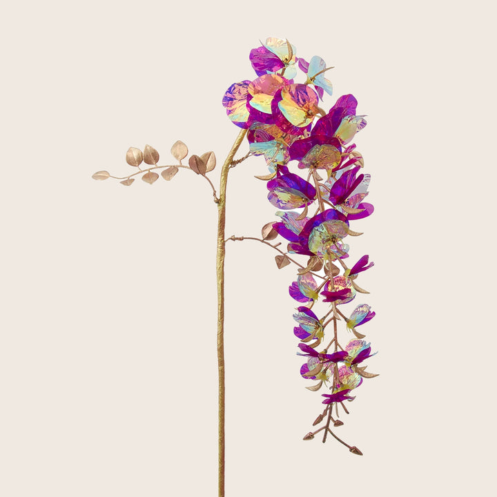 Image for Purple Iridescent Wisteria Branch Spray