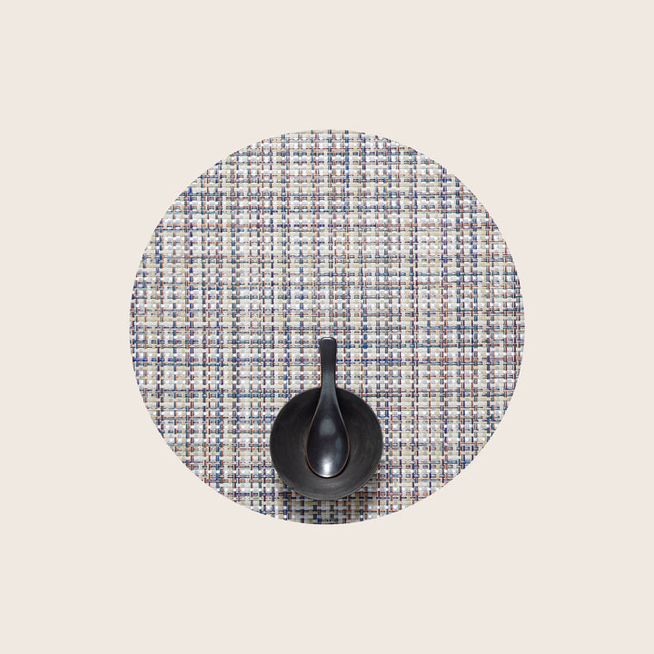 Image for Basketweave Round Placemat, Bon Bon