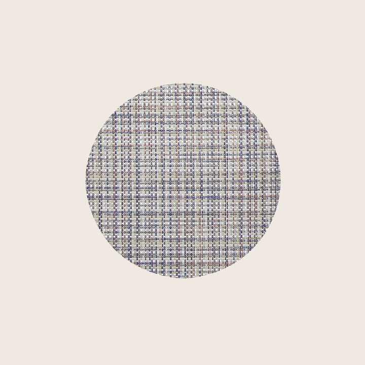 Image for Basketweave Round Placemat, Bon Bon