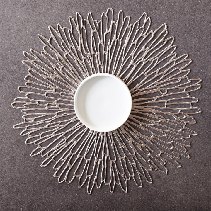 Image for Pressed Bloom Placemat, Gunmetal
