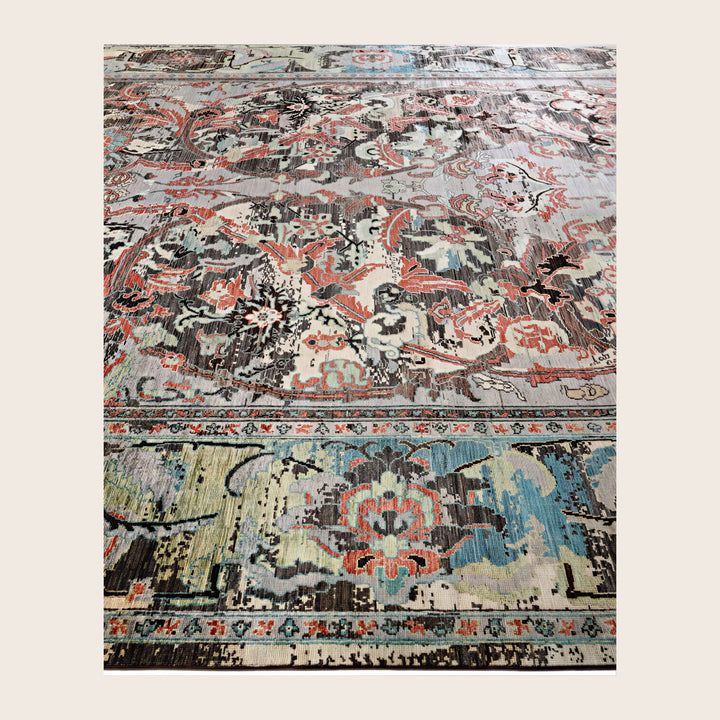Image for Brown Soluna Traditional Wool Rug - 9'11" x 13'1