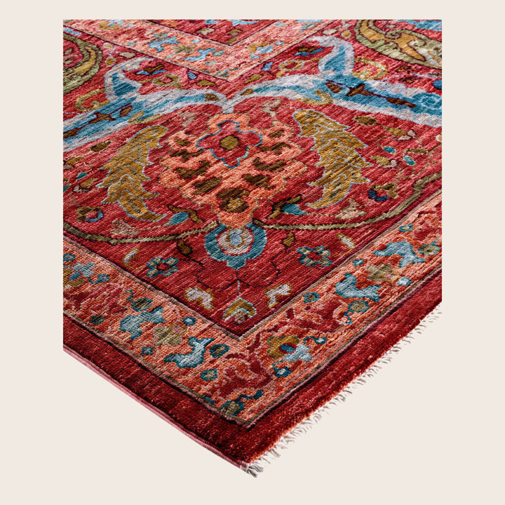 Image for Pink Soluna Traditional Wool Rug - 10'1" x 14'