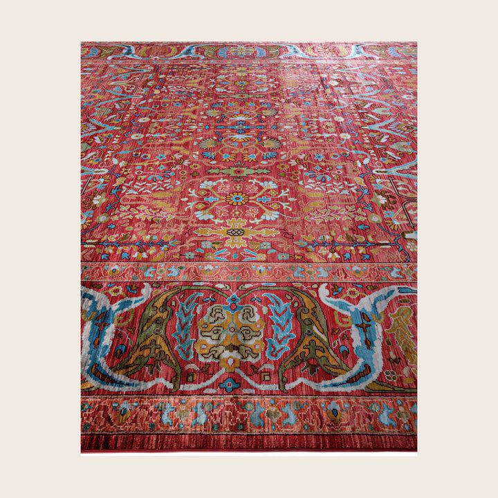 Image for Pink Soluna Traditional Wool Rug - 10'1" x 14'