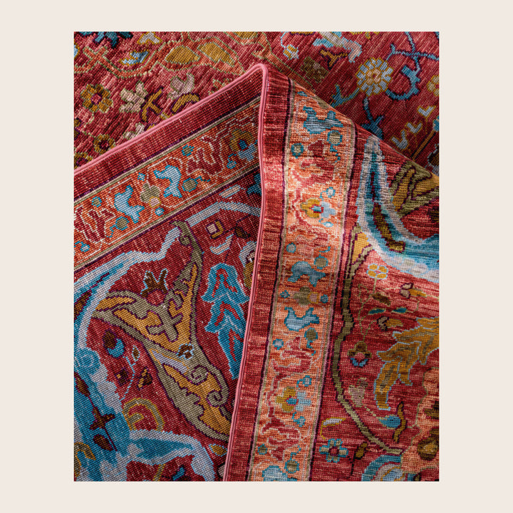 Image for Pink Soluna Traditional Wool Rug - 10'1" x 14'