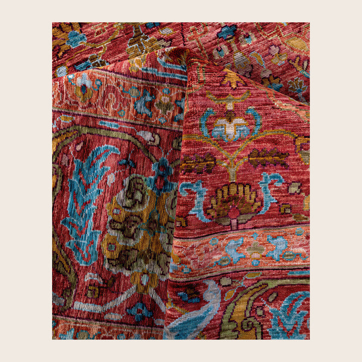 Image for Pink Soluna Traditional Wool Rug - 10'1" x 14'
