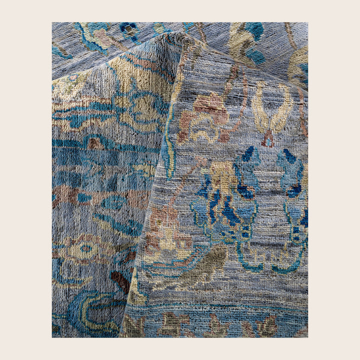 Image for Grey Soluna Traditional Wool Rug - 10' x 13'1