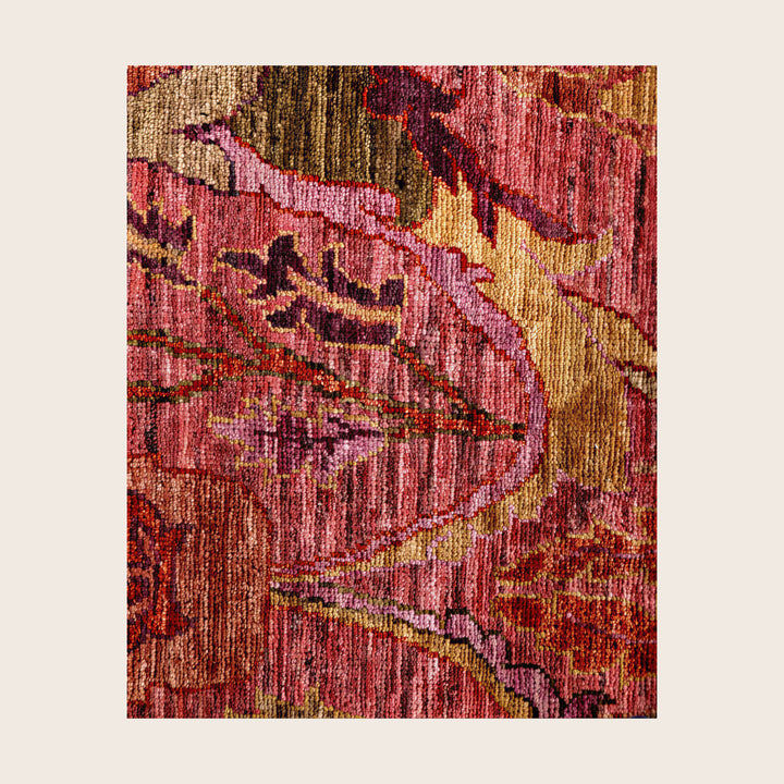 Image for Pink Soluna Traditional Wool Rug - 9'11" x 13'11"