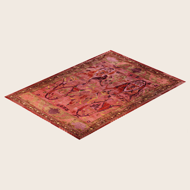 Image for Pink Soluna Traditional Wool Rug - 9'11" x 13'11"