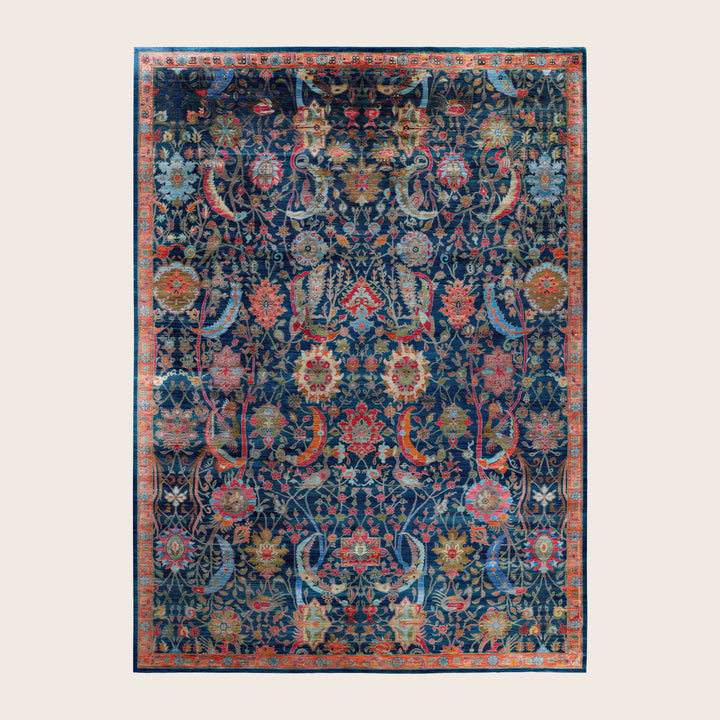 Image for Green Soluna Traditional Wool Rug - 10'1" x 14'2"