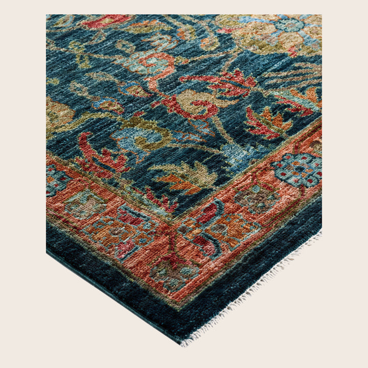 Image for Green Soluna Traditional Wool Rug - 10'1" x 14'2"