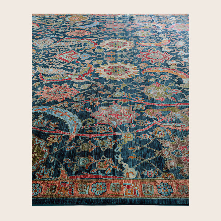 Image for Green Soluna Traditional Wool Rug - 10'1" x 14'2"
