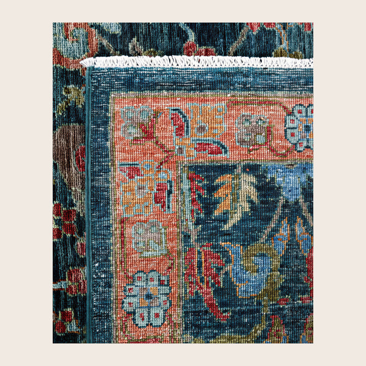 Image for Green Soluna Traditional Wool Rug - 10'1" x 14'2"