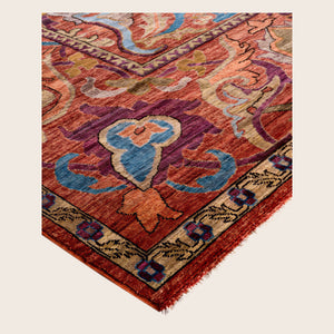 Image for Red Soluna Traditional Wool Rug - 10'1" x 13'11" - hover