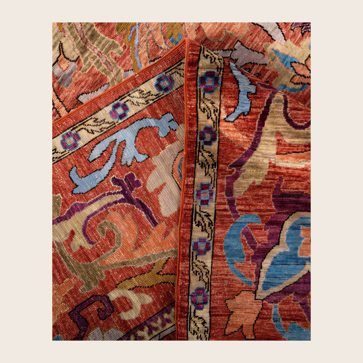 Image for Red Soluna Traditional Wool Rug - 10'1" x 13'11"