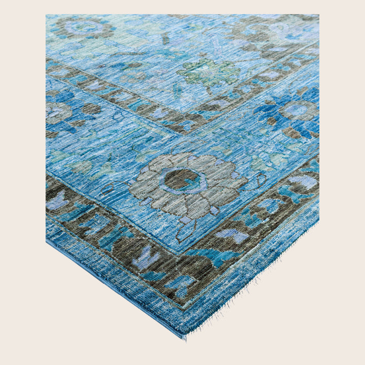 Image for Blue Soluna Traditional Wool Rug - 10' x 13'1