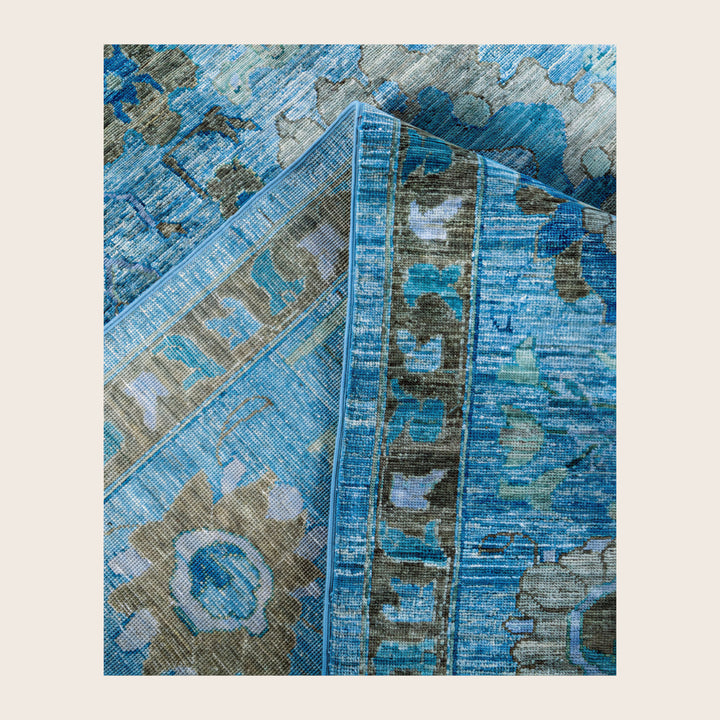 Image for Blue Soluna Traditional Wool Rug - 10' x 13'1