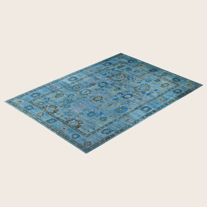 Image for Blue Soluna Traditional Wool Rug - 10' x 13'1