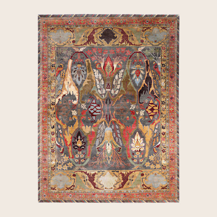 Image for Grey Soluna Traditional Wool Rug - 9' x 12'1"