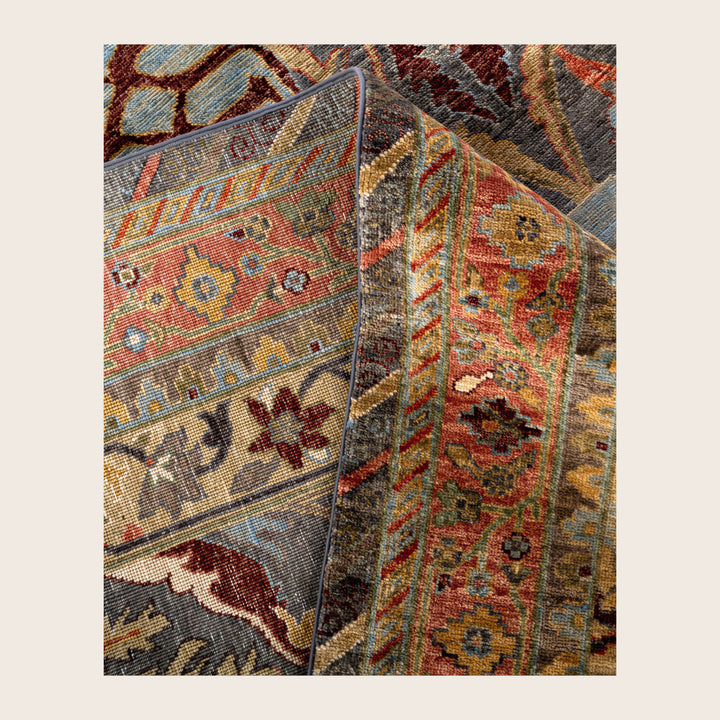 Image for Grey Soluna Traditional Wool Rug - 9' x 12'1"