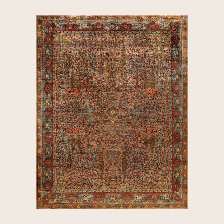 Image for Brown Soluna Traditional Wool Rug - 9'3" x 11'1