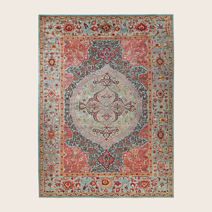 Image for Green Soluna Traditional Wool Rug - 8'1 x 11'8"