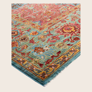Image for Green Soluna Traditional Wool Rug - 8'1 x 11'8" - hover