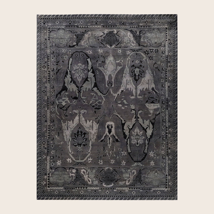 Image for Grey Soluna Traditional Wool Rug - 8'9" x 11'7"