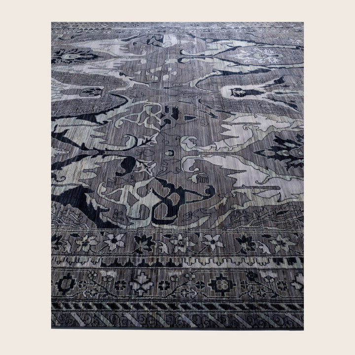 Image for Grey Soluna Traditional Wool Rug - 8'9" x 11'7"