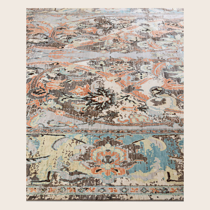 Image for Brown Soluna Traditional Wool Rug - 8'11" x 11'1