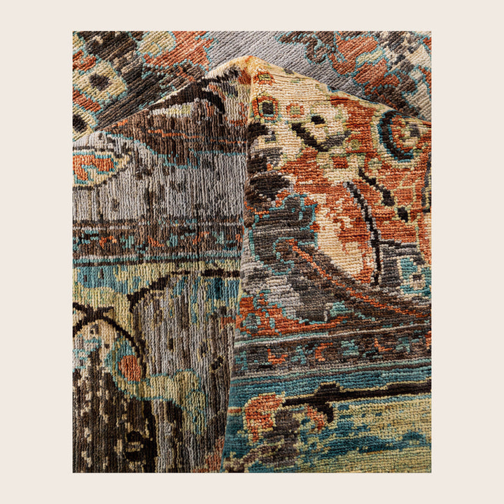 Image for Brown Soluna Traditional Wool Rug - 8'11" x 11'1