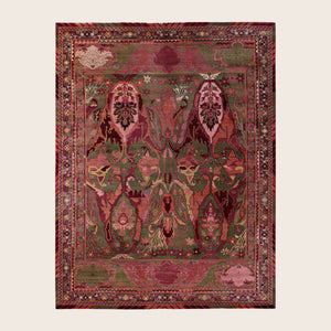Image for Green Soluna Traditional Wool Rug - 9'1" x 11'9"