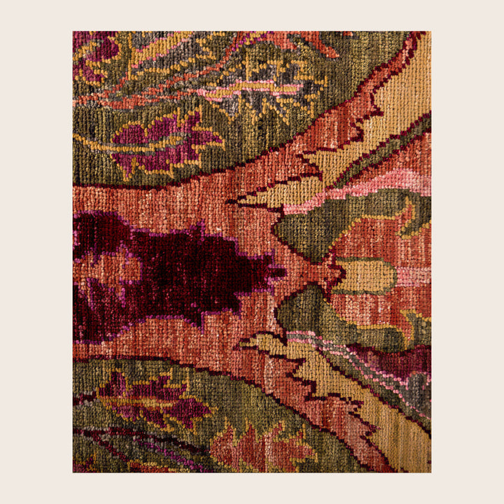 Image for Green Soluna Traditional Wool Rug - 9'1" x 11'9"