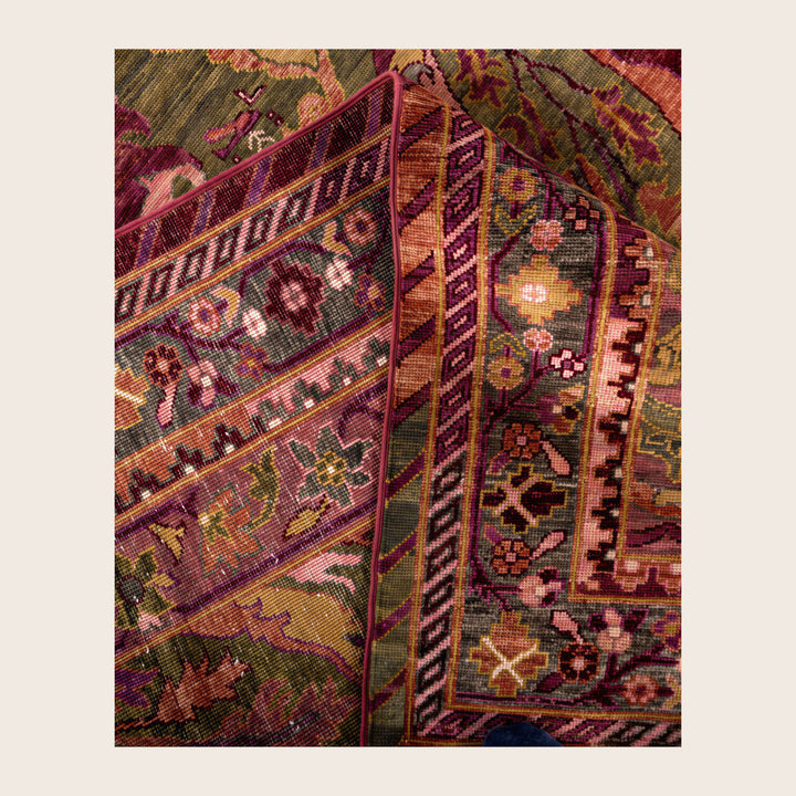 Image for Green Soluna Traditional Wool Rug - 9'1" x 11'9"