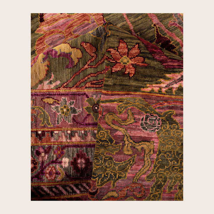 Image for Green Soluna Traditional Wool Rug - 9'1" x 11'9"