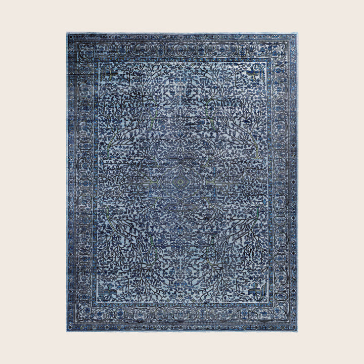 Image for Blue Soluna Traditional Wool Rug - 9'4" x 11'1