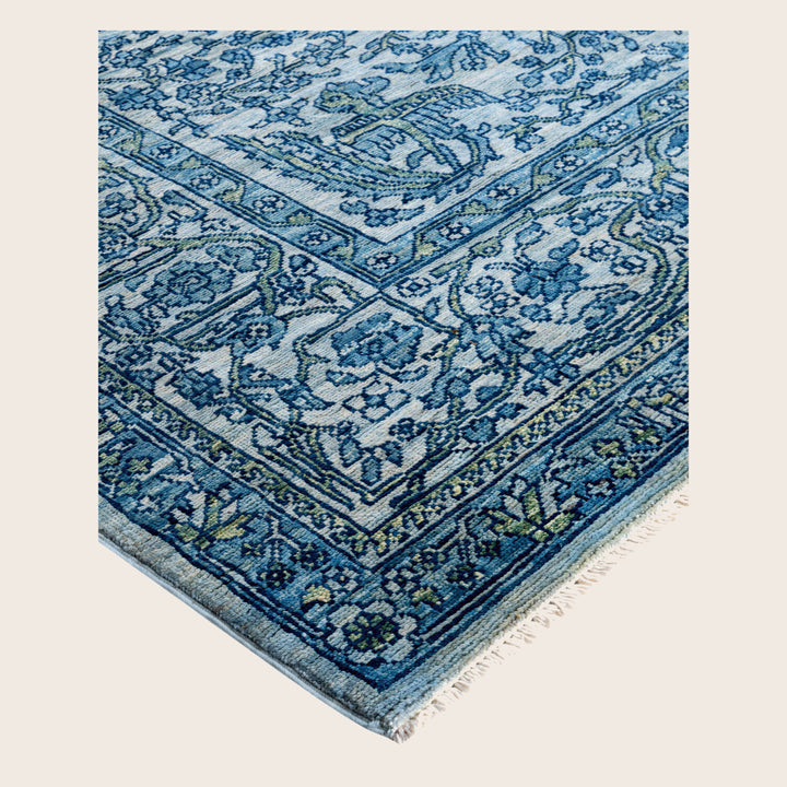 Image for Blue Soluna Traditional Wool Rug - 9'4" x 11'1