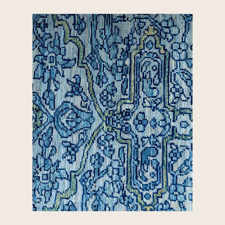 Image for Blue Soluna Traditional Wool Rug - 9'4" x 11'1