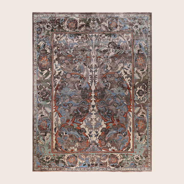 Image for Brown Soluna Traditional Wool Rug - 8'11" x 12'