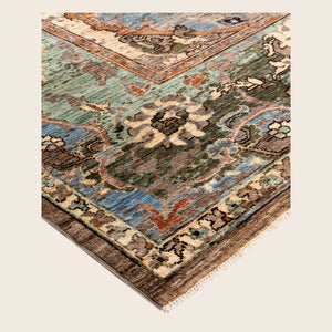 Image for Brown Soluna Traditional Wool Rug - 8'11" x 12' - hover