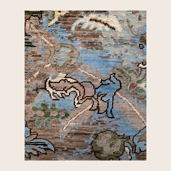 Image for Brown Soluna Traditional Wool Rug - 8'11" x 12'