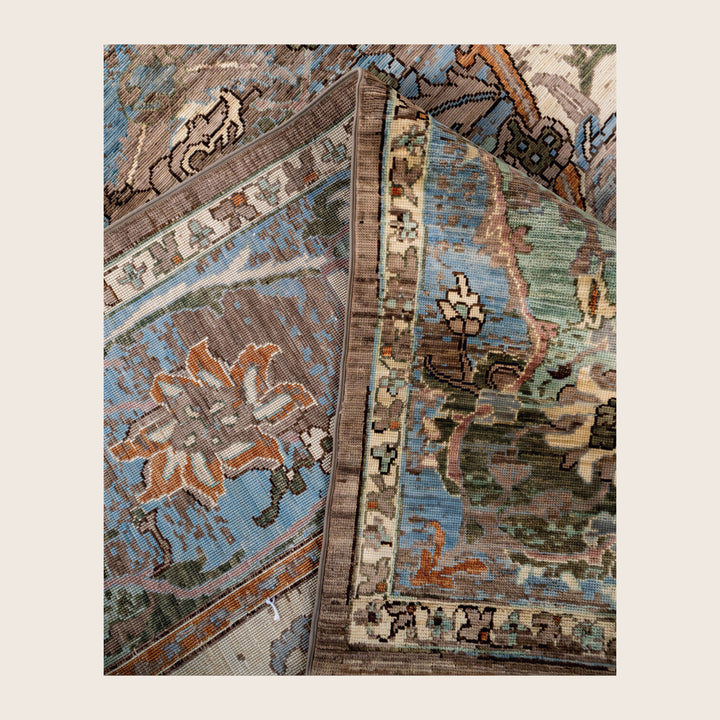 Image for Brown Soluna Traditional Wool Rug - 8'11" x 12'