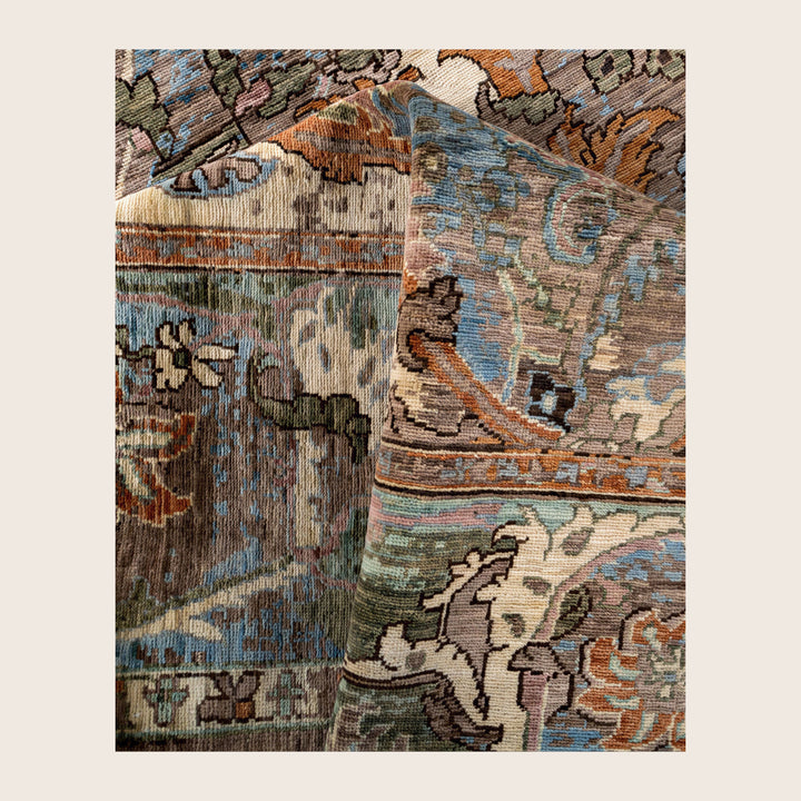 Image for Brown Soluna Traditional Wool Rug - 8'11" x 12'