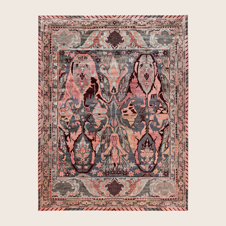 Image for Grey Soluna Traditional Wool Rug - 9'1" x 11'1