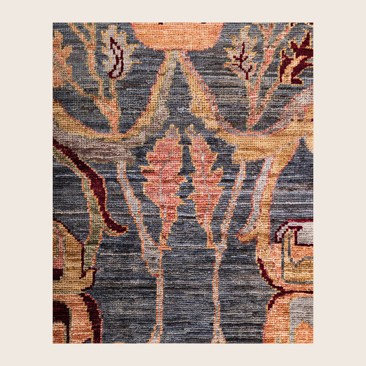 Image for Grey Soluna Traditional Wool Rug - 9'1" x 11'1