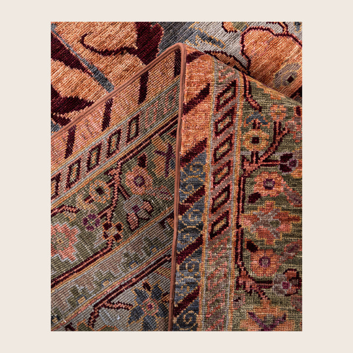 Image for Grey Soluna Traditional Wool Rug - 9'1" x 11'1