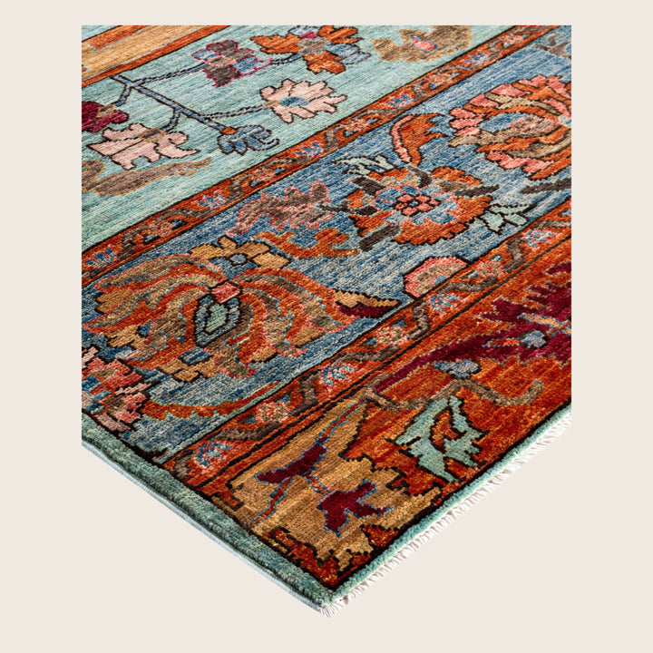 Image for Green Soluna Traditional Wool Rug - 9'2" x 11'8"