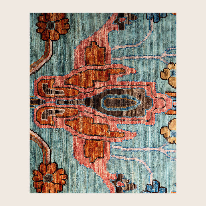 Image for Green Soluna Traditional Wool Rug - 9'2" x 11'8"